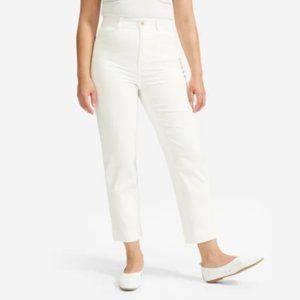 Everlane White Lightweight Straight Leg Crop